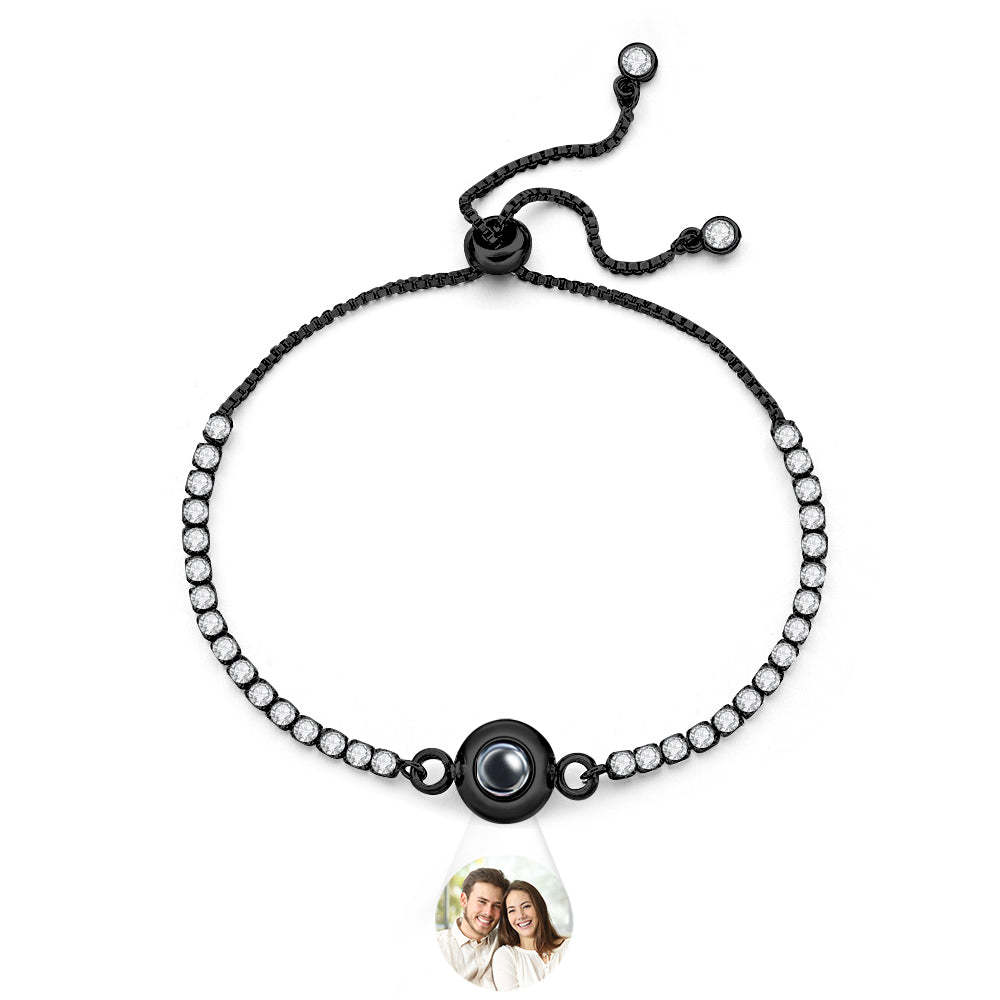 Custom Photo Projection Bracelet Diamond Chain Valentine's Day Gift - soufeelmy