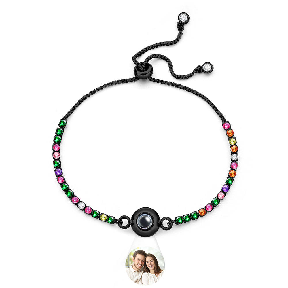 Custom Photo Projection Bracelet Diamond Chain Valentine's Day Gift - soufeelmy