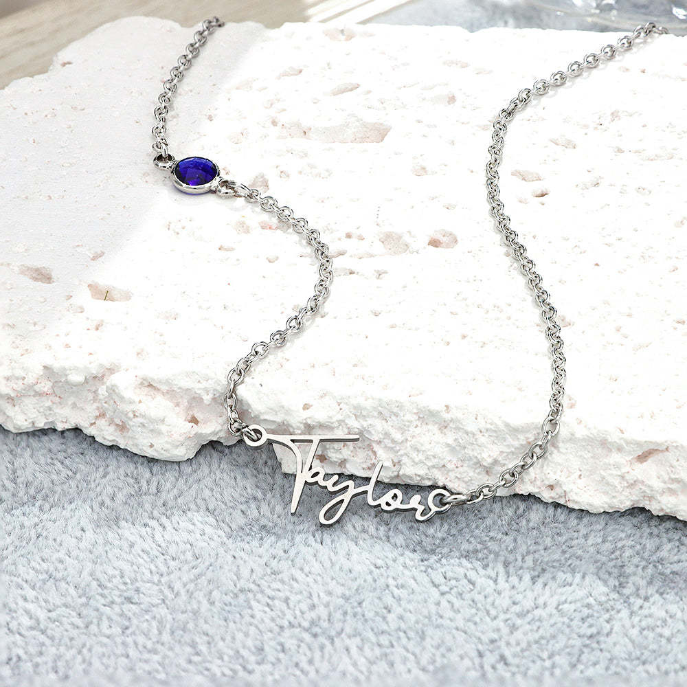 Custom Name Necklace with Diamonds Fashion Necklace for Her - soufeelmy