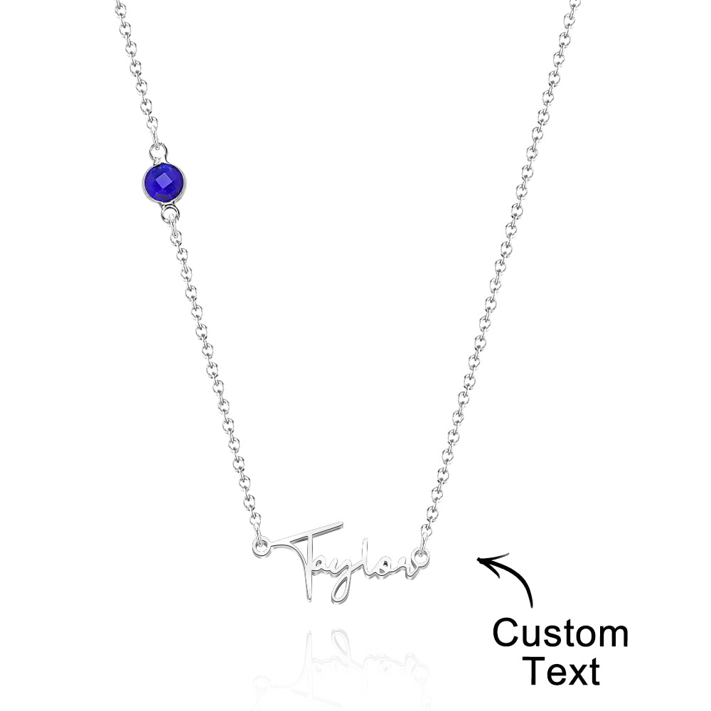 Custom Name Necklace with Diamonds Fashion Necklace for Her - soufeelmy