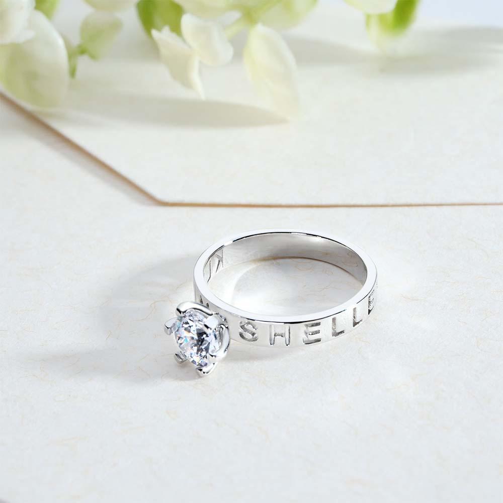 Sweet Fairy Tale Personalized Name Ring Unforgettable Gift for Someone You Love - soufeelmy
