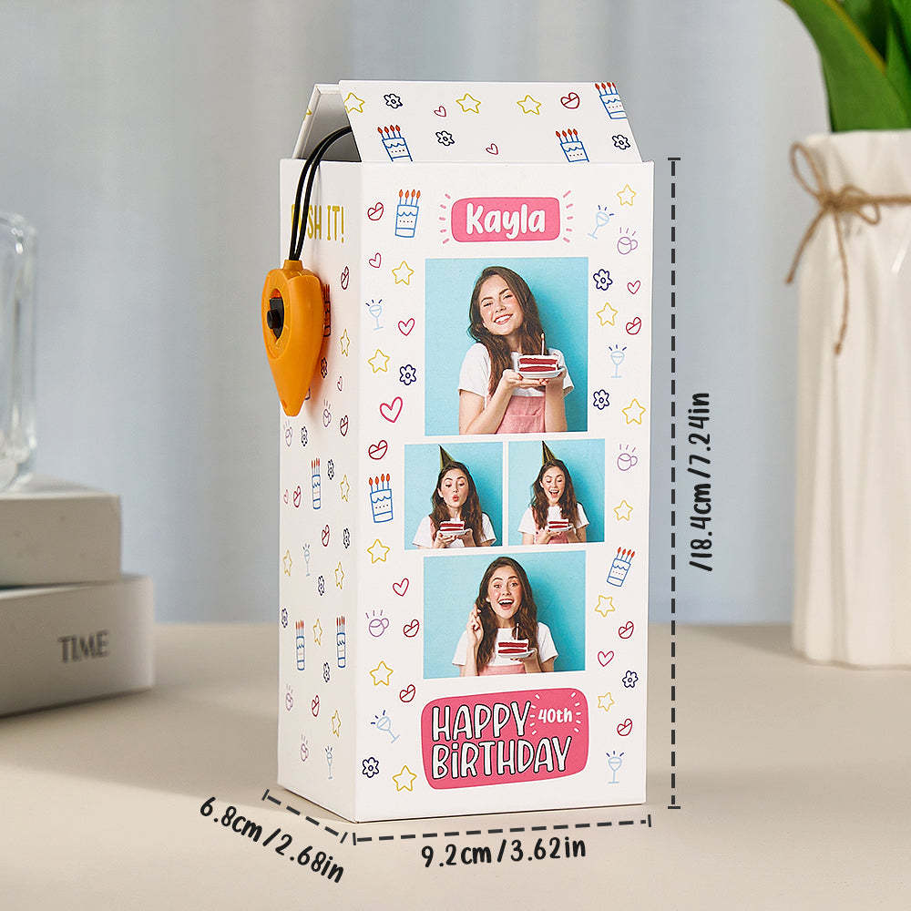 Personalized Birthday Money Box Surprise Pop Up Cash Box Unique Gift for Birthday - soufeelmy