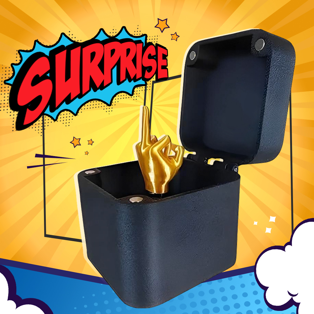 Custom Text Middle Finger in A Box Middle Finger Surprise Gift Box Just for You Middle Finger Gift - soufeelmy