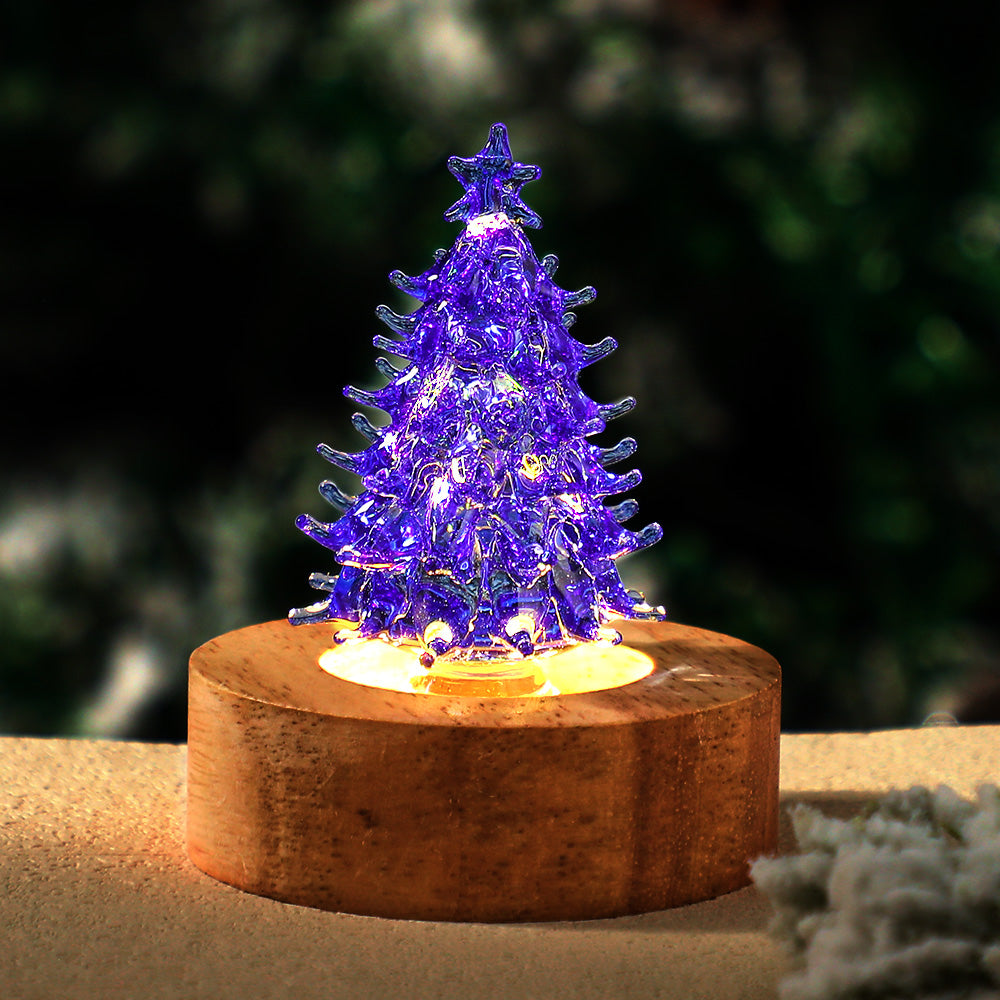 USB Wooden Round Base - Warm Light - soufeelmy