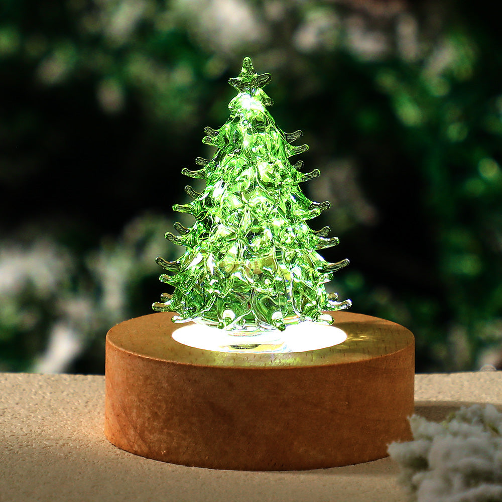 USB Wooden Round Base - White Light - soufeelmy