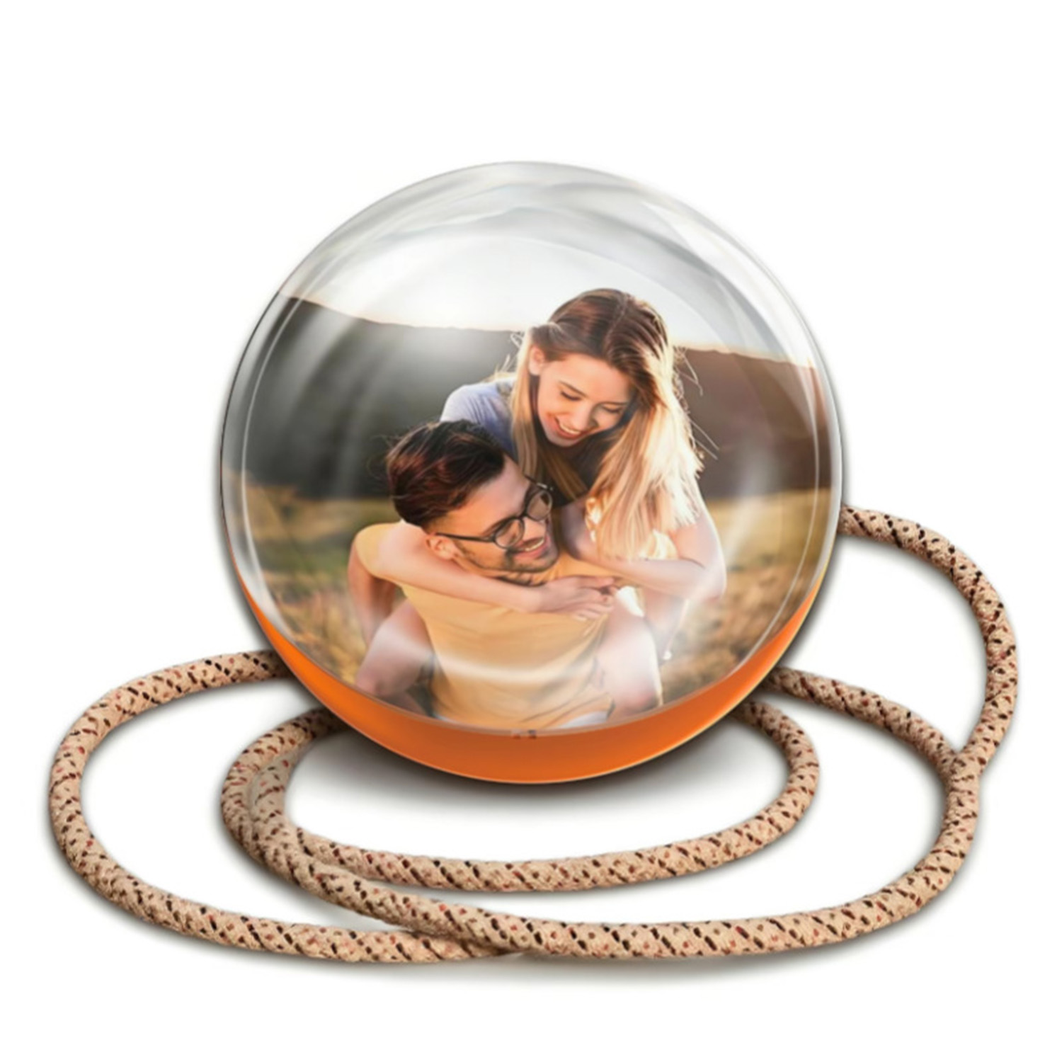2.7inch Crystal Ball with Electronic Display DIY Video Import Possible Unique Gift for Home & Office Light-Up Sphere - soufeelmy