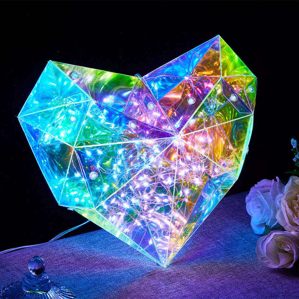 Galaxy Led Heart Light Glowing Galaxy Love Valentine's Day Gift - soufeelmy