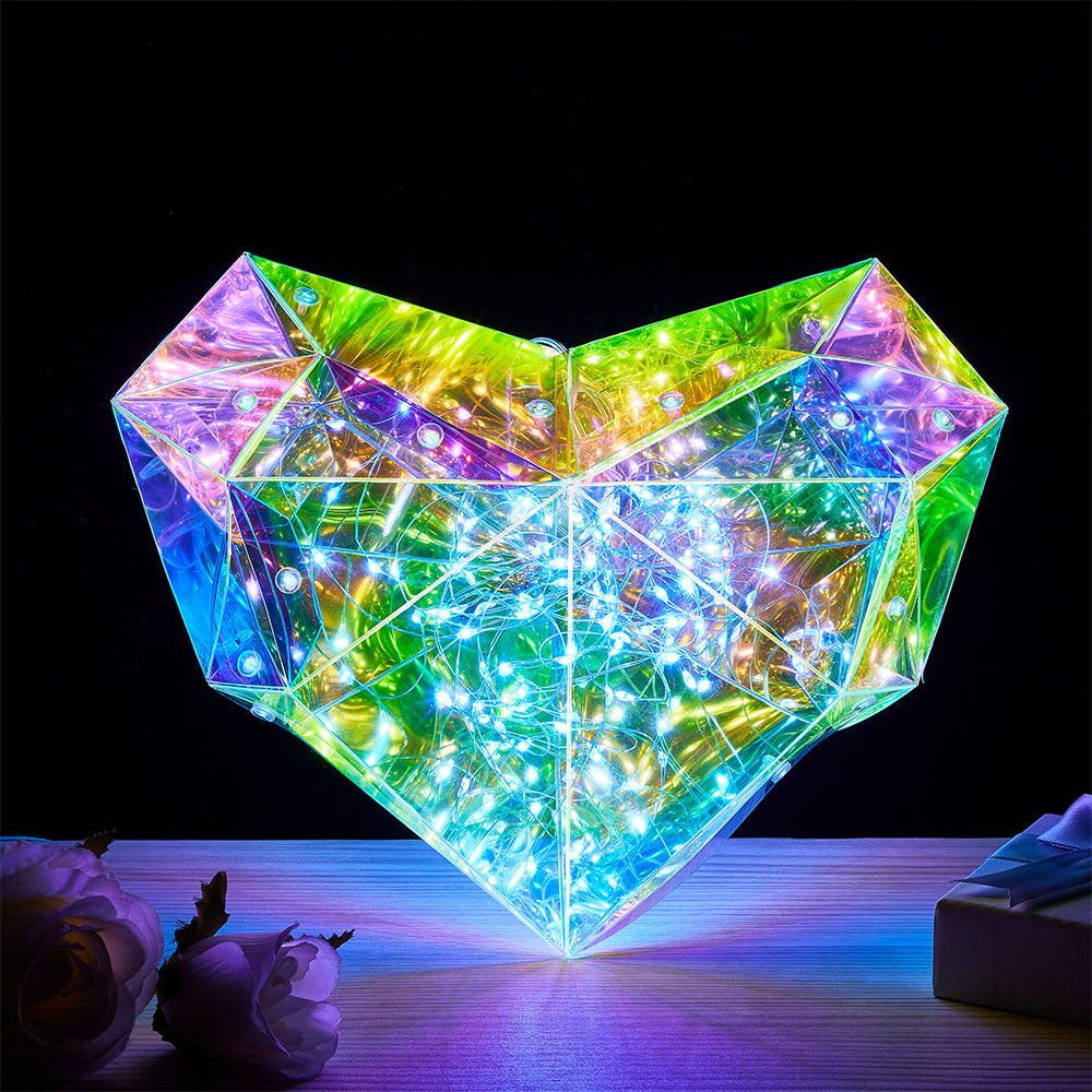 Galaxy Led Heart Light Glowing Galaxy Love Valentine's Day Gift - soufeelmy