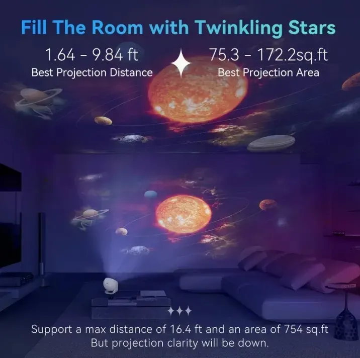 Star Projector LED Lights for Bedroom Night Light - soufeelmy