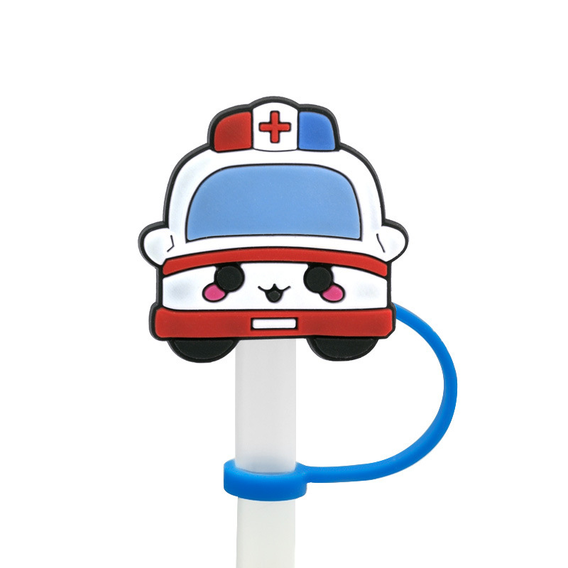 Ambulance Silicone Straw Protective Cover - soufeelmy