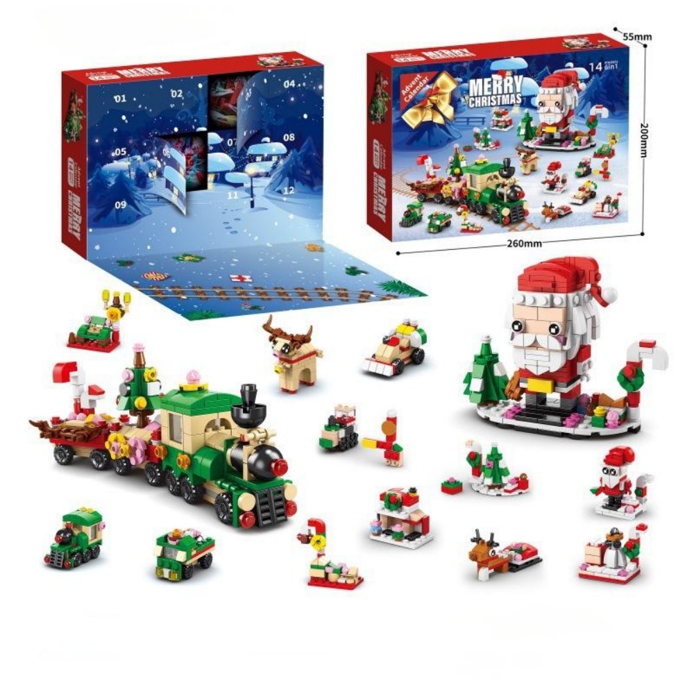 Christmas Building Blocks 12 Day Countdown Calendar Gift Box for 6-12 Year Olds 6 in 1 Christmas Gifts - soufeelmy