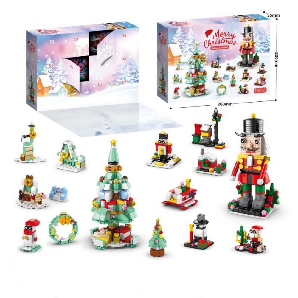 Christmas Building Blocks 12 Day Countdown Calendar Gift Box for 6-12 Year Olds 6 in 1 Christmas Gifts - soufeelmy