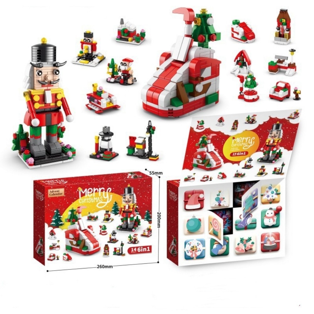 Christmas Building Blocks 12 Day Countdown Calendar Gift Box for 6-12 Year Olds 6 in 1 Christmas Gifts - soufeelmy