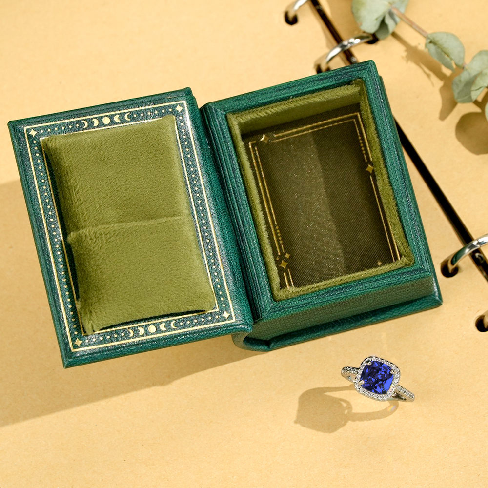 Vintage Book Shape Box with Adjustable Ring Multicolor Valentine's Day Gift For Her Book Ring Box - soufeelmy