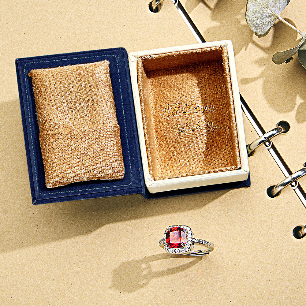 Book Shape Box with Adjustable Ring Multicolor Valentine's Day Gift For Lover For Her - soufeelmy
