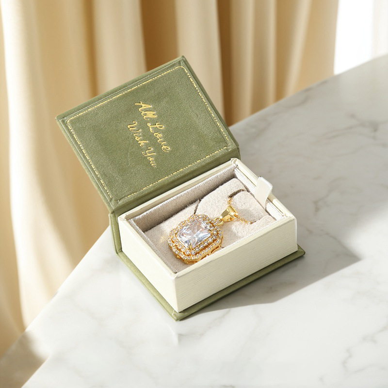 Book Shape Jewelry Box Ring Box Necklace Box Multicolor Gift Box Gift For Lover For Her (Box Only No Jewelry Included) - soufeelmy