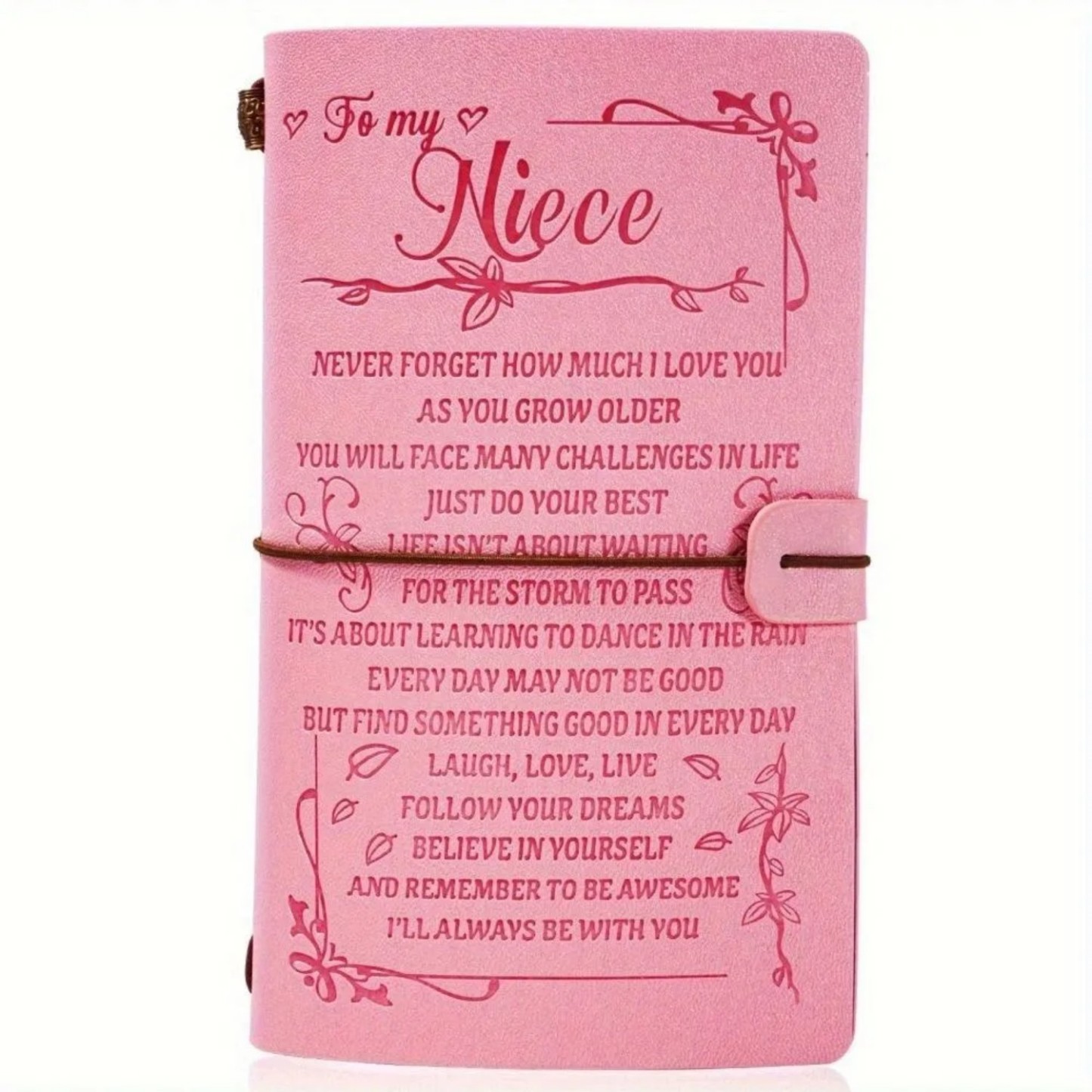 Pink Notebook With 136 Pages For Writing Card Slots And Storage Bags Free Matching Pages Gifts For Mothers Gifts For Girls - soufeelmy