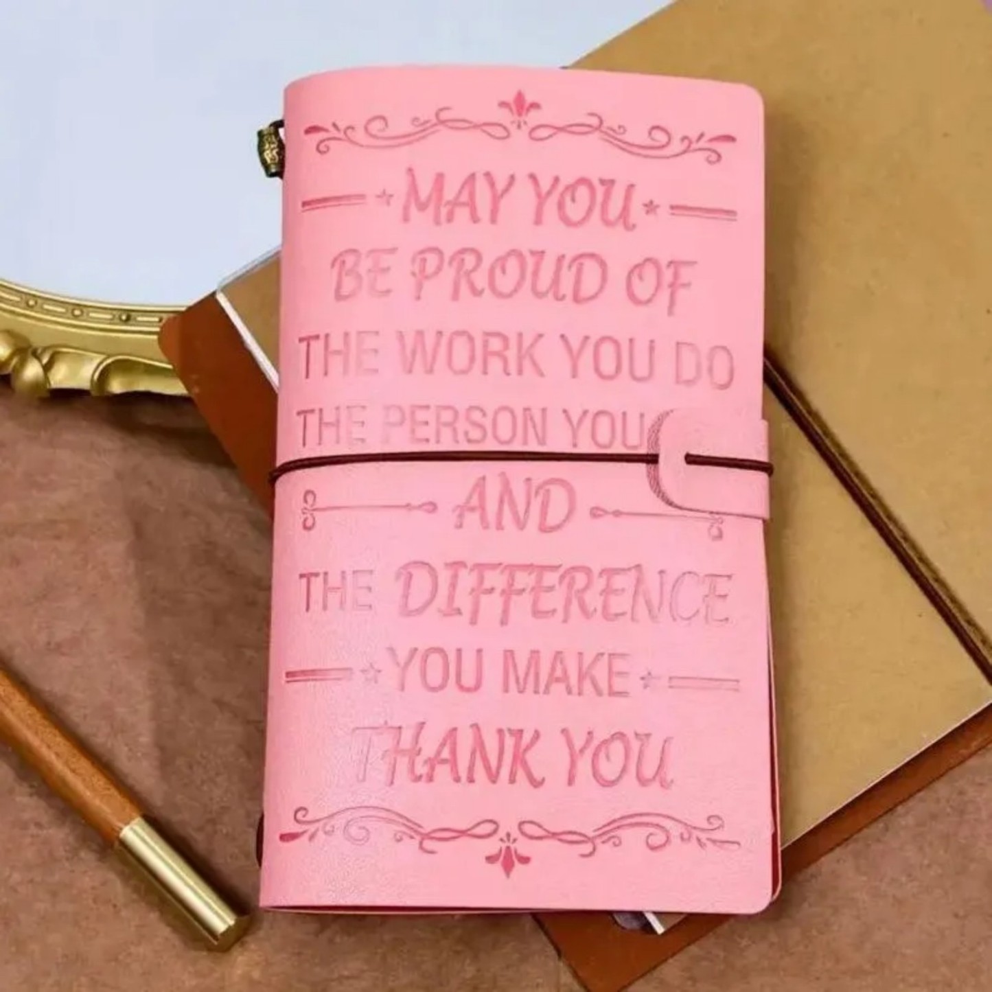 Pink Notebook With 136 Pages For Writing Card Slots And Storage Bags Free Matching Pages Gifts For Mothers Gifts For Girls - soufeelmy