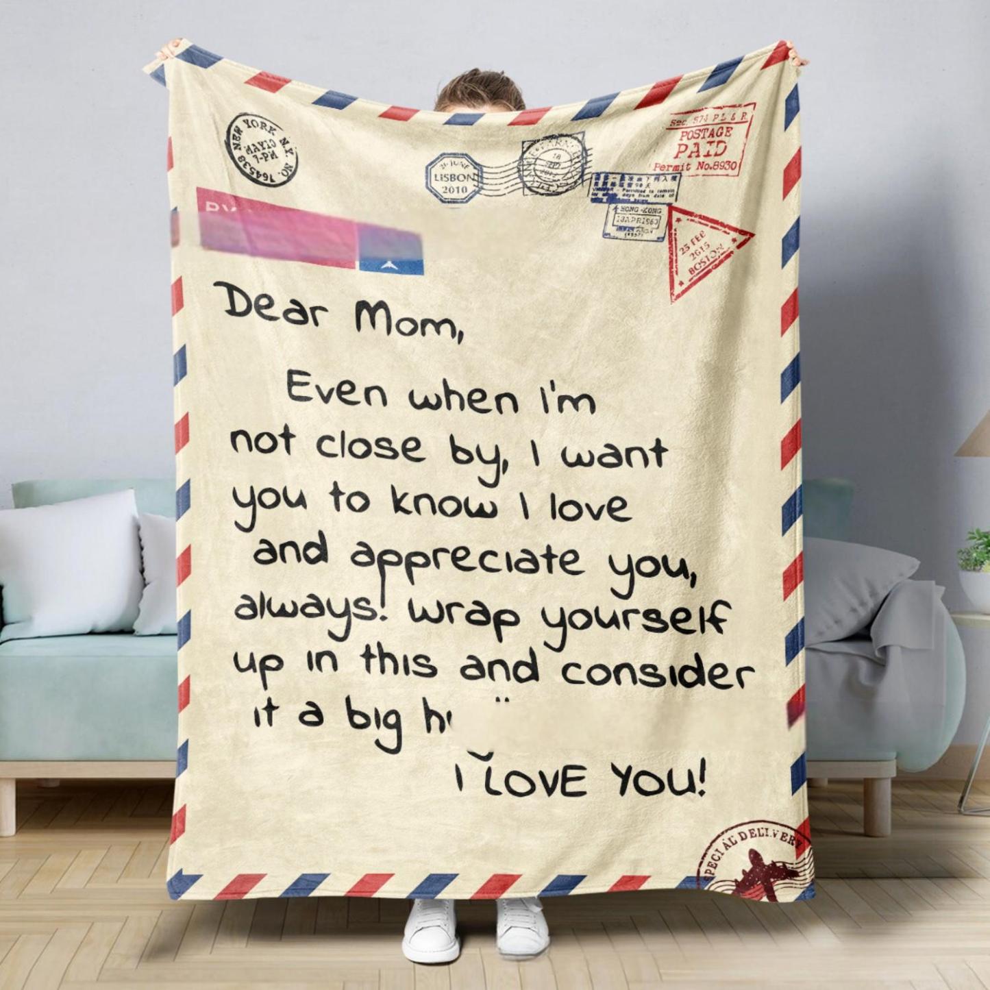 Best Mom Ever Soft Fleece Throw Blanket Mothers Day Birthday Gifts for Women Mama Present for Mother-in-Law Gift for Mom from Daughter Son - soufeelmy