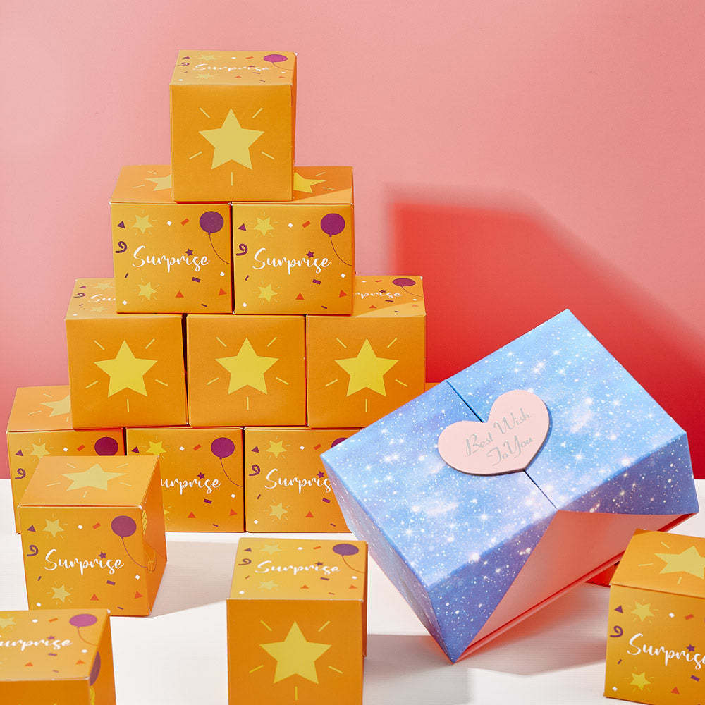 DIY Surprise Gift Box Explosion for Money Cash Pop Up Gift Box for Lover - soufeelmy
