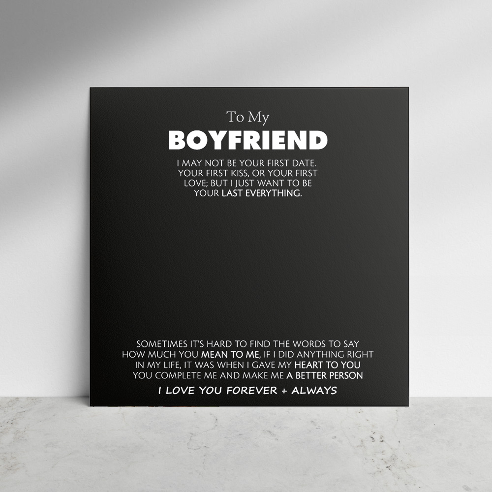 Exquisite Gift Card for Boyfriend - soufeelmy