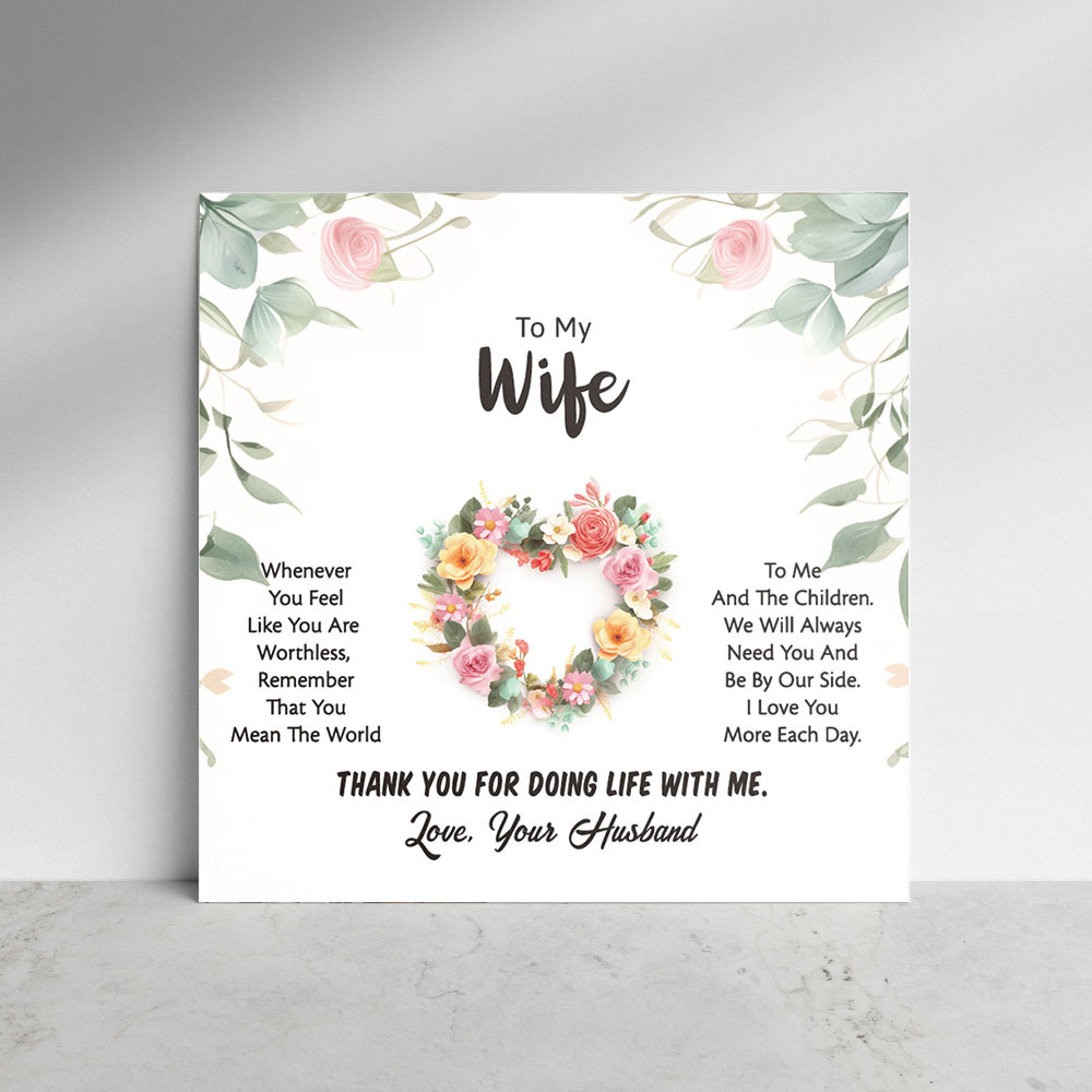 Exquisite Gift Card for Wife - soufeelmy