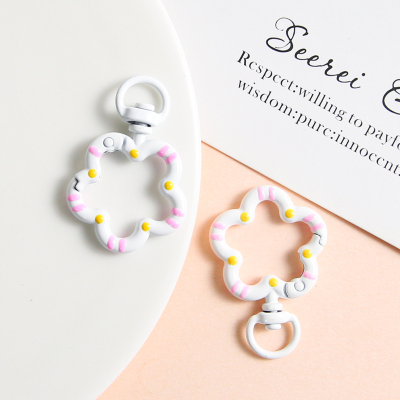 White Flower Key Ring - soufeelmy