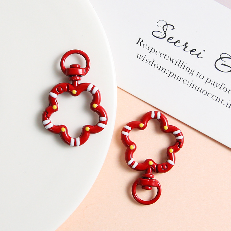 Red Flower Key Ring - soufeelmy