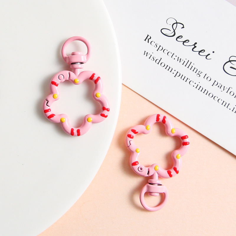 Pink Flower Key Ring - soufeelmy