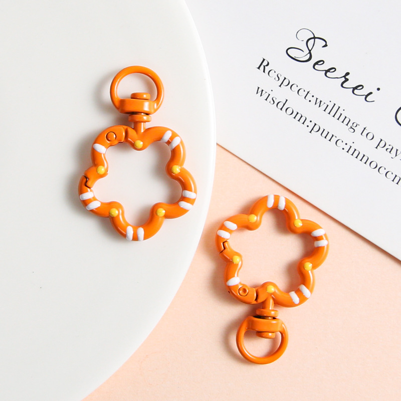Orange Flower Key Ring - soufeelmy