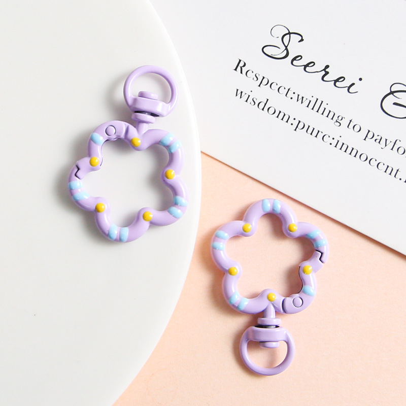 Purple Flower Key Ring - soufeelmy