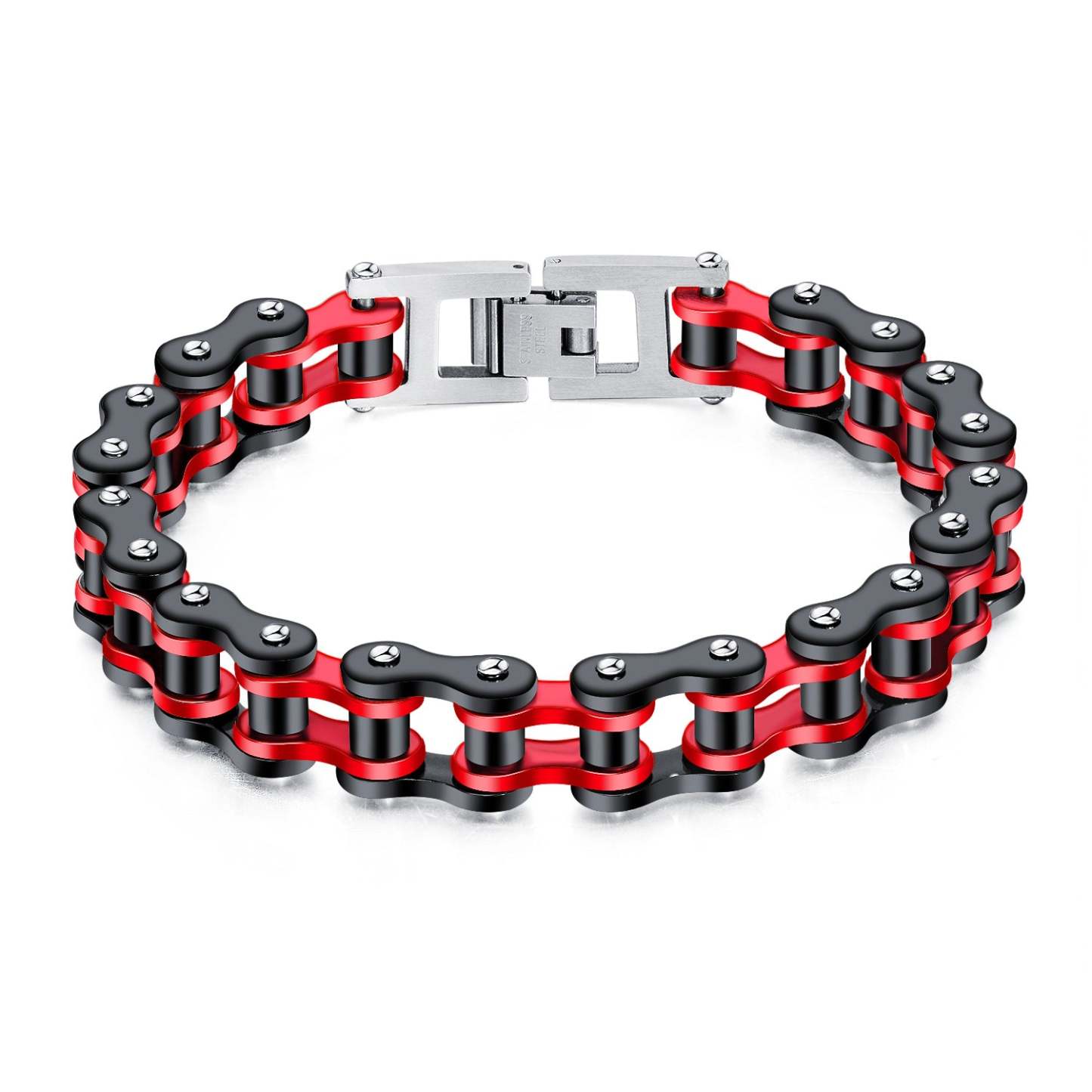 Retro Bicycle Chain Bracelet Black Gold Gifts for Fashion Men - soufeelmy