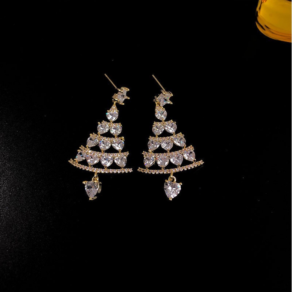 Christmas Tree Earrings Christmas Jewelry Studs Various Styles Gifts For Her Christmas Gifts - soufeelmy