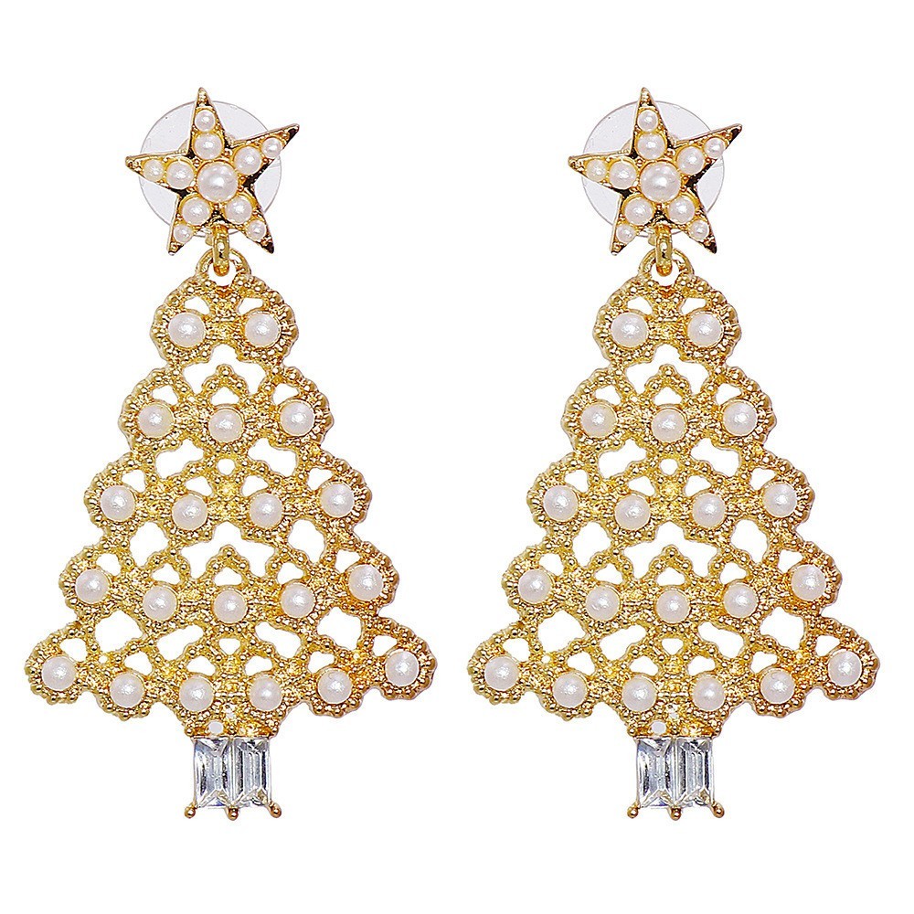 Christmas Tree Earrings Christmas Jewelry Studs Various Styles Gifts For Her Christmas Gifts - soufeelmy
