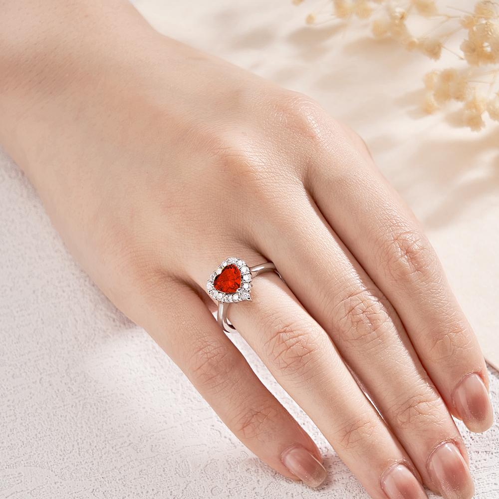 Adjustable Love Ring Couple Ring Propose Memory Valentine's Day Anniversary Gift Delicate Ring for Her - soufeelmy