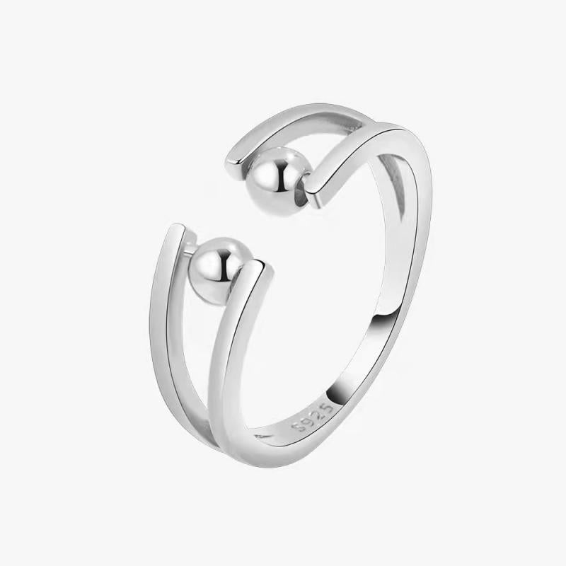Rotating Ring Relieving Anxiety Adjustable Spinner Ring Jewelry Gift for Women Men - soufeelmy