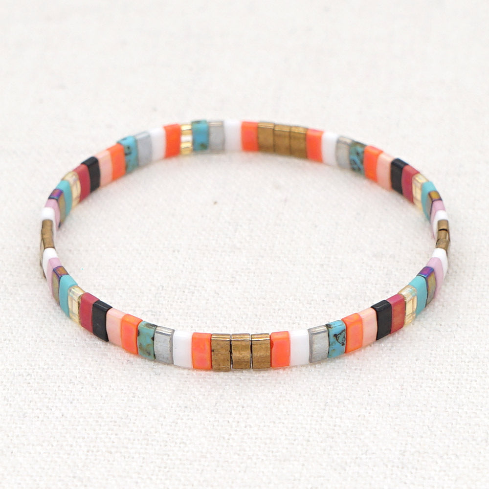 Tila Bead Bracelet Orange Vintage Fashion Bracelets Gift - soufeelmy