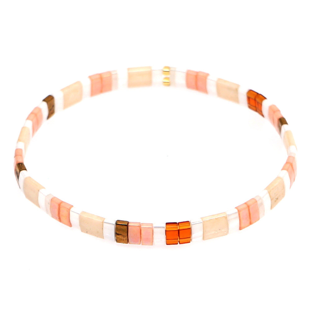 Tila Bead Bracelet Pink Vintage Fashion Bracelets Gift - soufeelmy