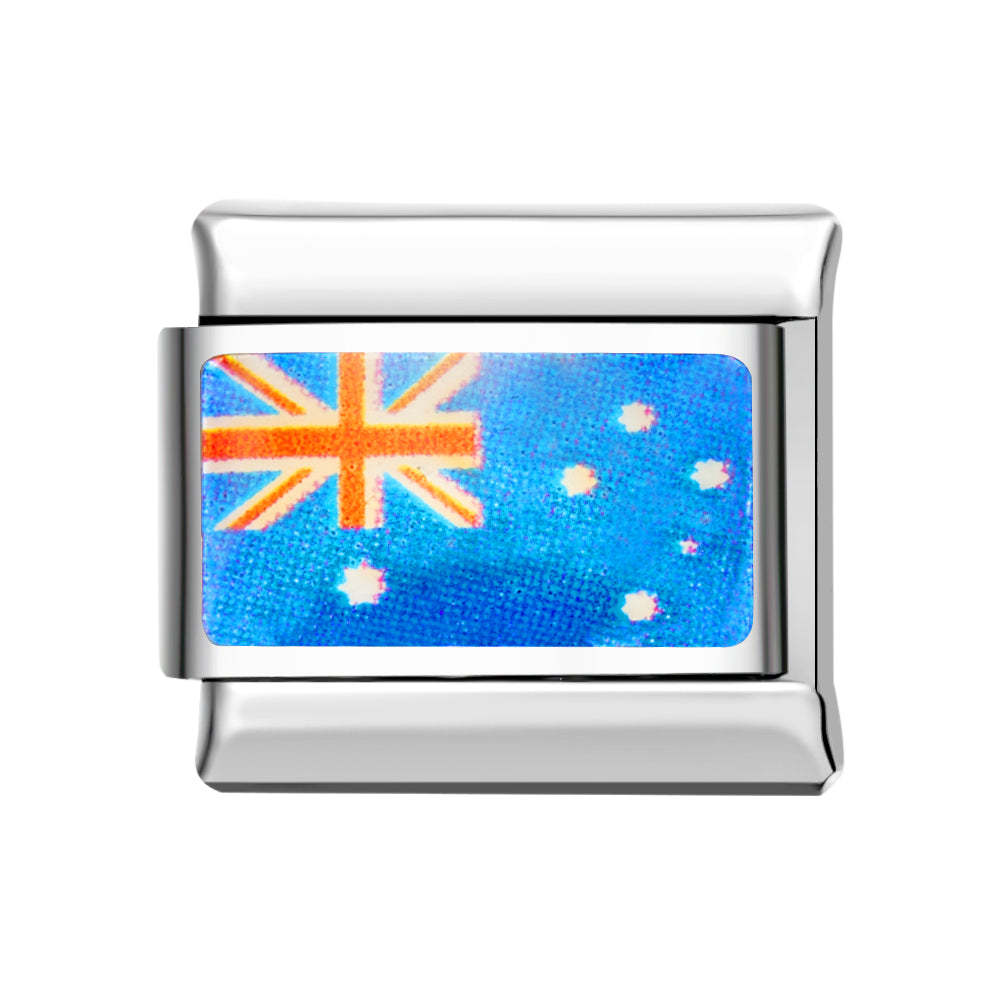 Flag-Italy Italian Charm For Italian Charm Bracelets Composable Link - soufeelmy