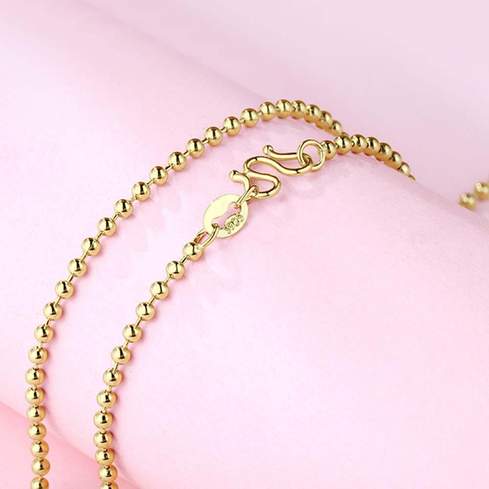 Gold Ball Chain Necklace Minimalist Chain Dainty and Thin Necklace - soufeelmy