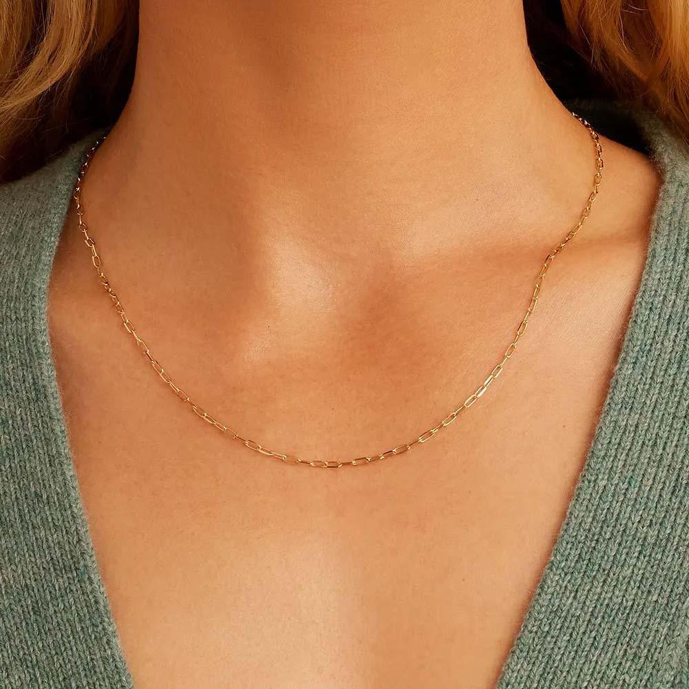 Gold Minimalist Necklace Gift For Women Necklace Dainty And Thin Necklace - soufeelmy