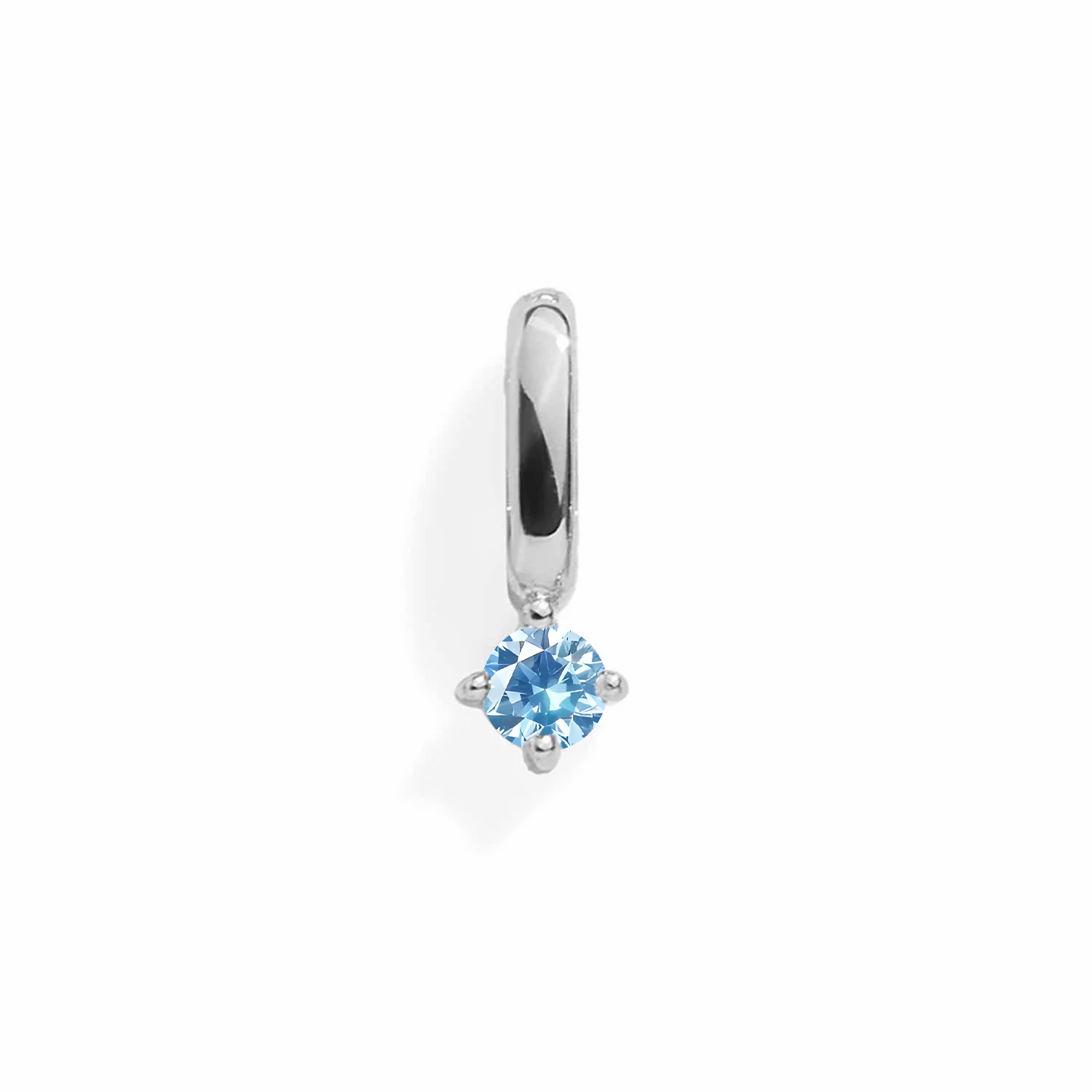 BLUE ZIRCON CHARM - SILVER - soufeelmy
