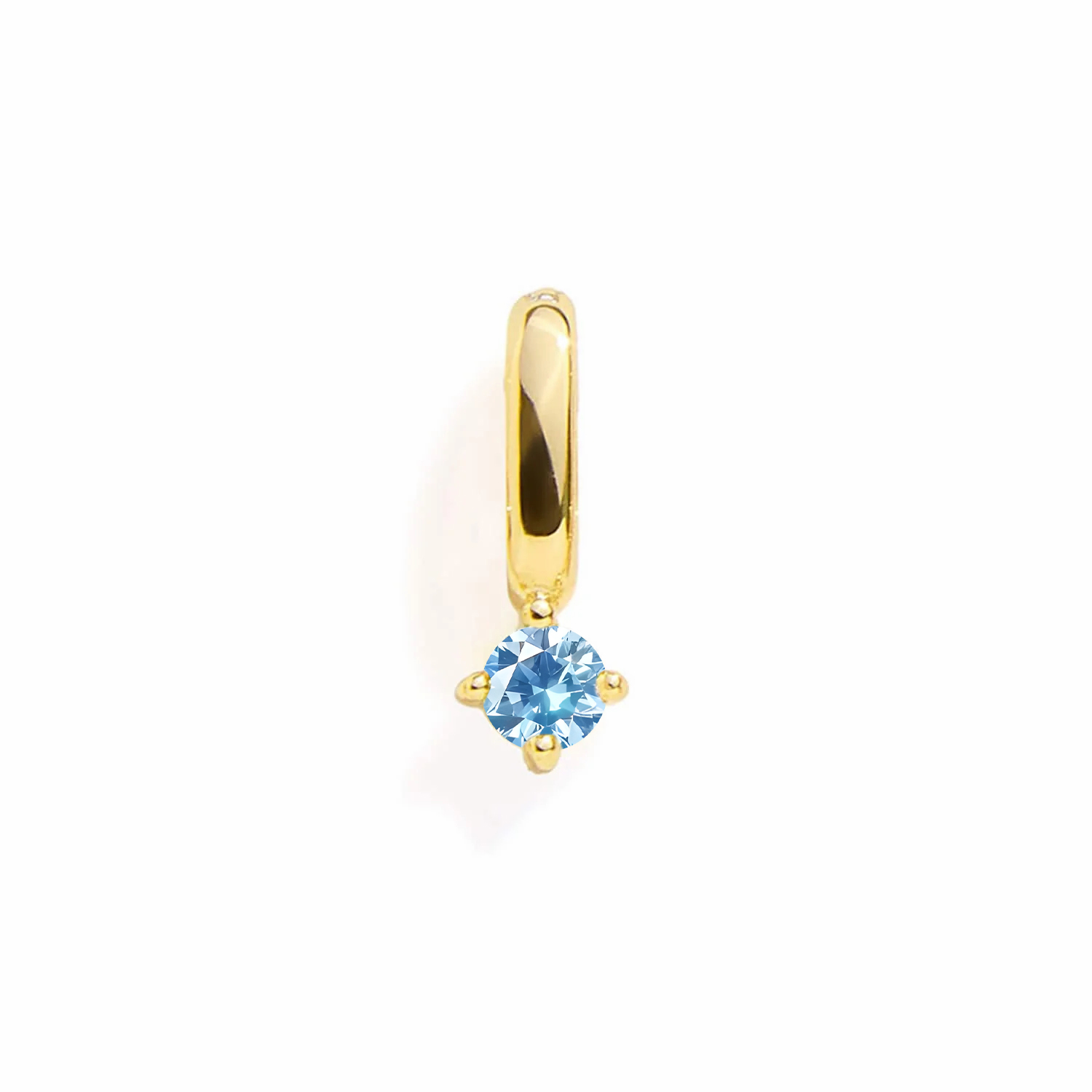 BLUE ZIRCON CHARM - GOLD - soufeelmy