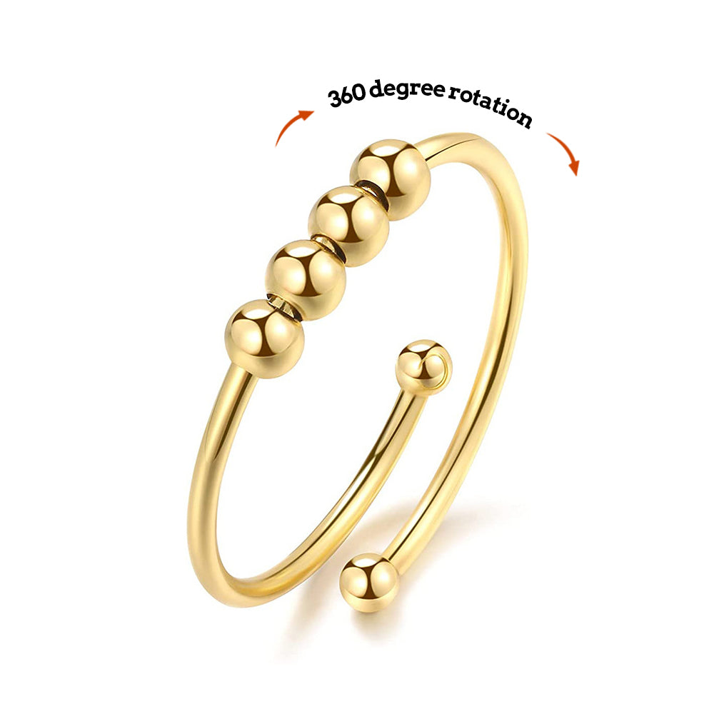 Anxiety Ring Anxiety Relief Decompression Adjustable Ring Jewelry Gift - soufeelmy