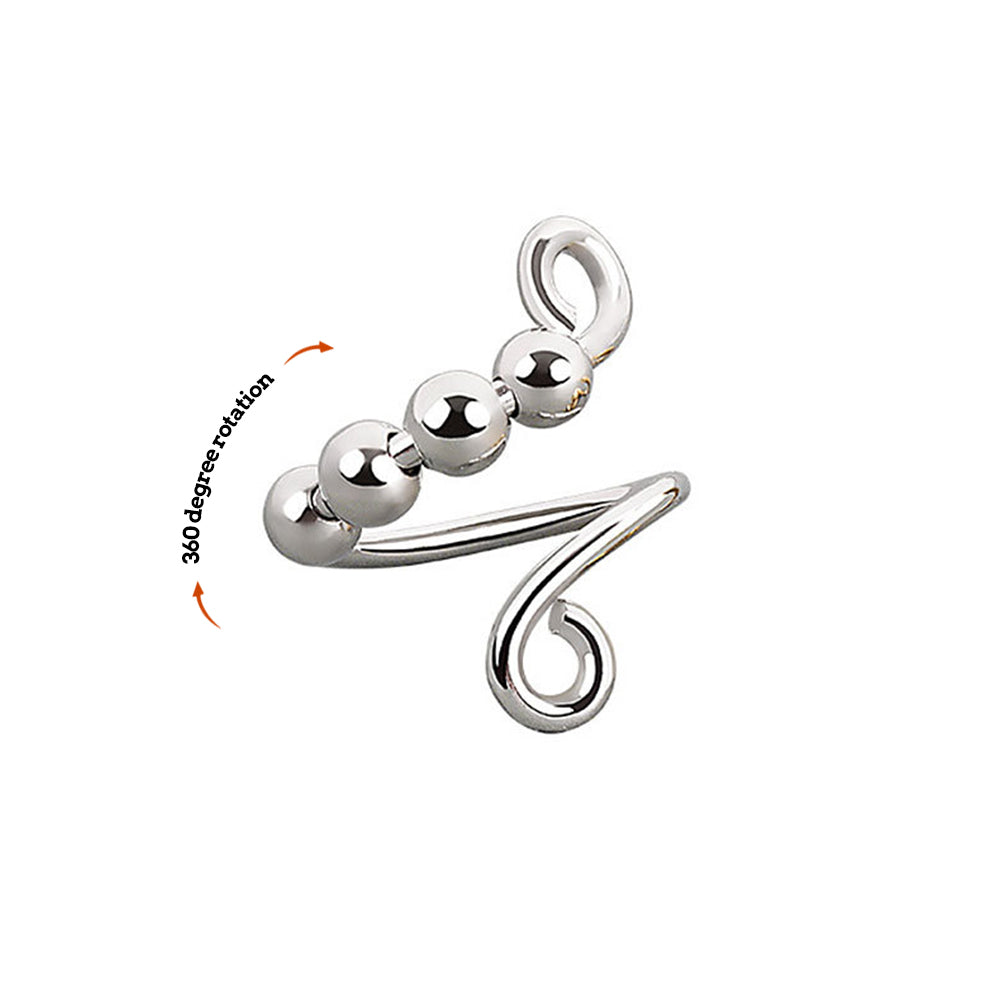 Anxiety Ring Adjustable Anxiety Relief Decompression Ring Jewelry Gift for Her - soufeelmy