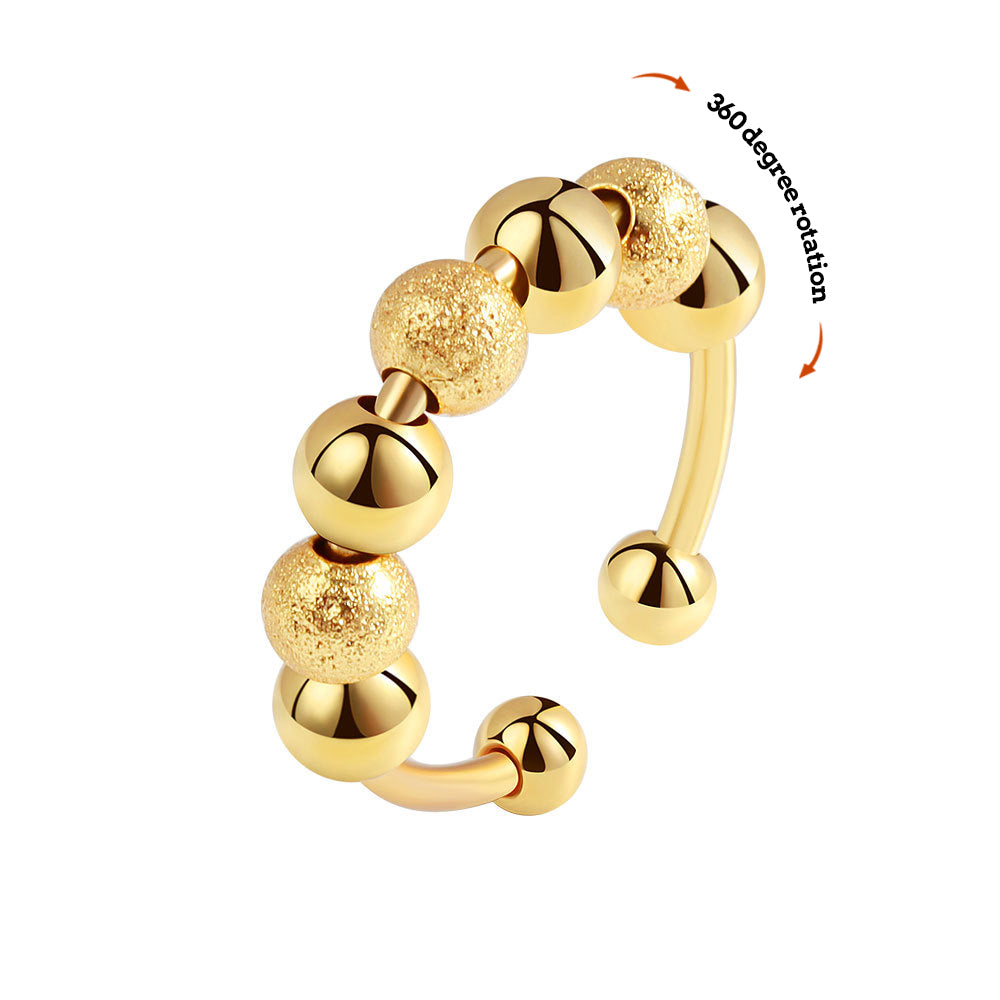 Anxiety Ring Adjustable Anxiety Relief Decompression Ring Jewelry Gift - soufeelmy