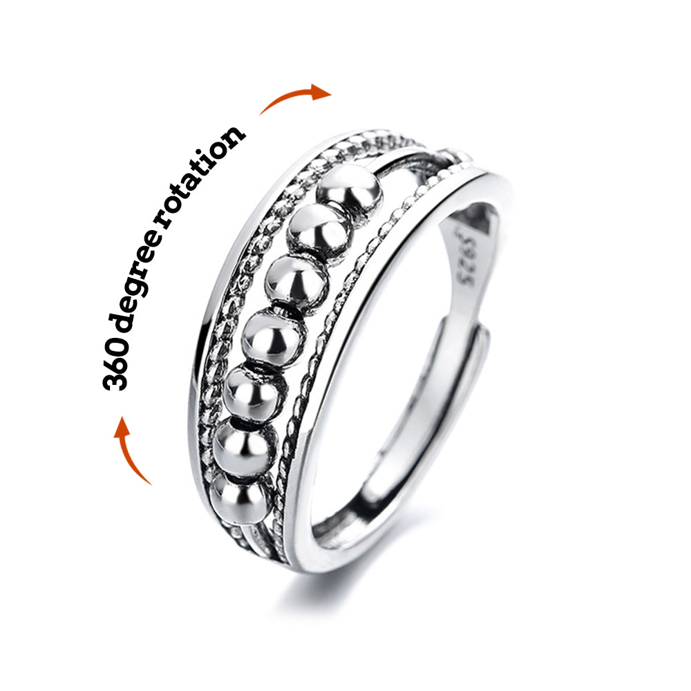 Adjustable Anxiety Ring Anxiety Relief Decompression Ring Jewelry Gift - soufeelmy