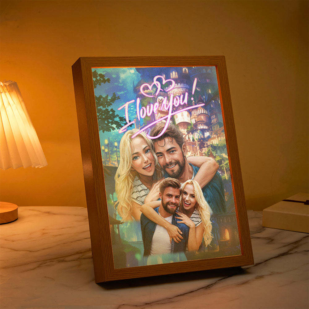 Personalized Custom Miracle Night Light Painting In Memory of A Loved One Who Has Passed Away Memory Ornament Father's Day Gift - soufeelmy