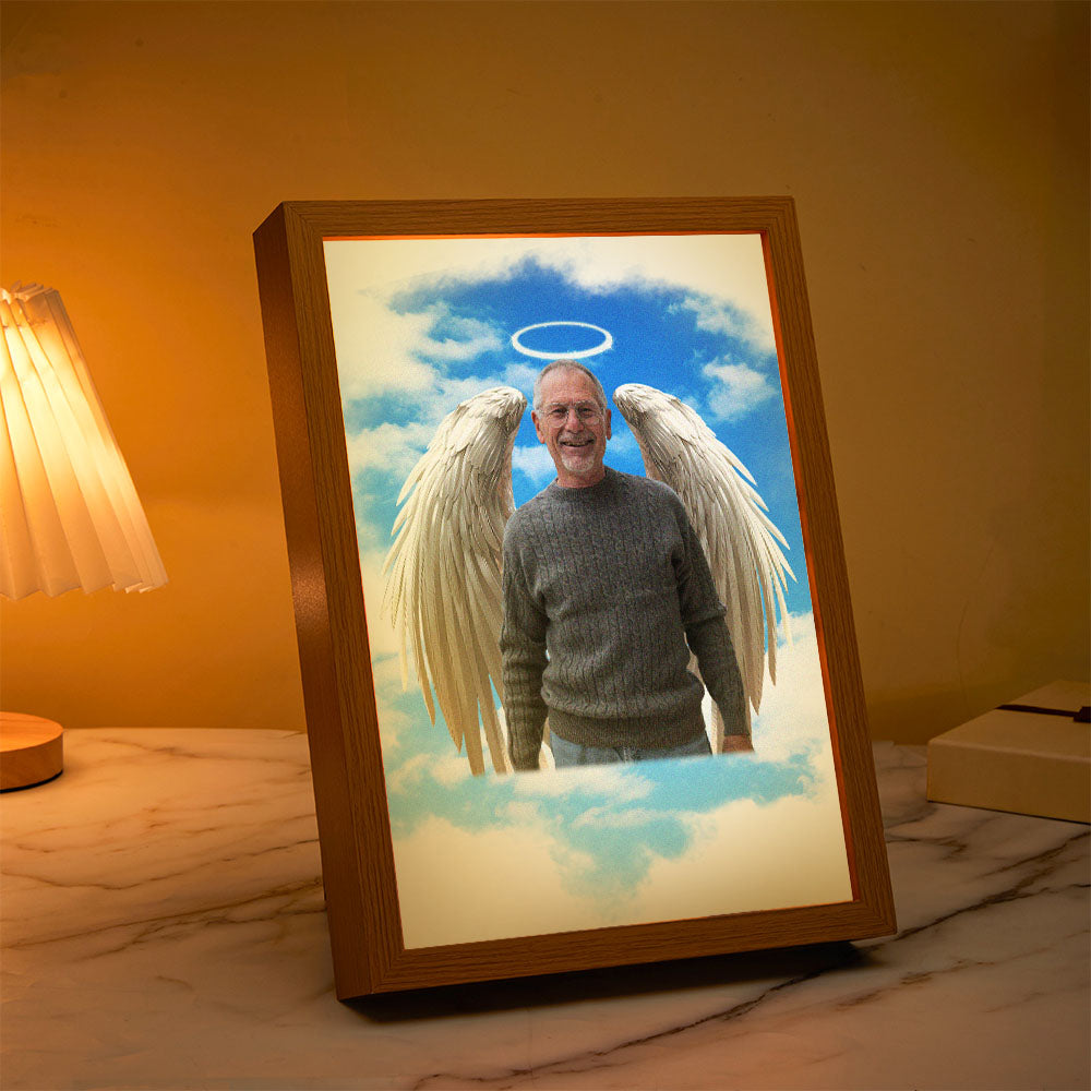 Personalized Custom Miracle Night Light Painting In Memory of A Loved One Who Has Passed Away Memory Ornament Father's Day Gift - soufeelmy