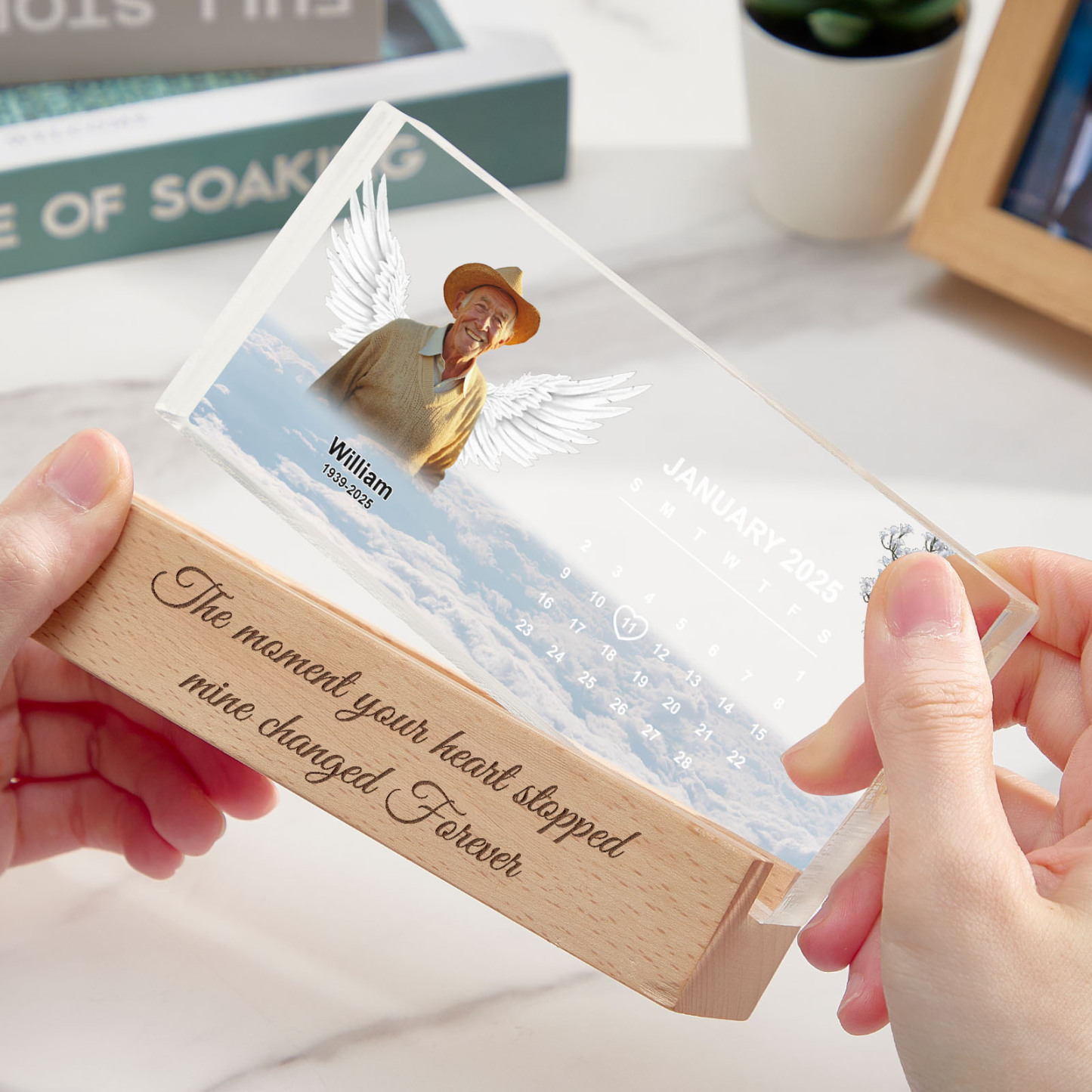 Cherished Memory of A Loved One Personalized Photo LED Night Light A Heartfelt Gift - soufeelmy